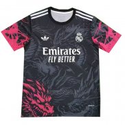 Tailandia Camiseta Real Madrid Dragon 2024-2025 Negro Rojo